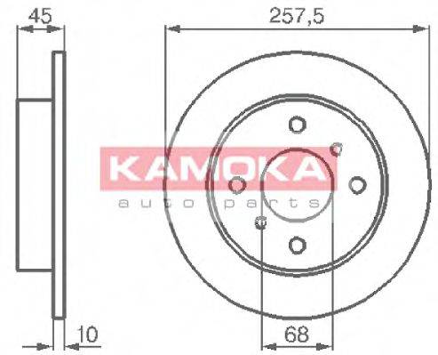 гальмівний диск KAMOKA 103534