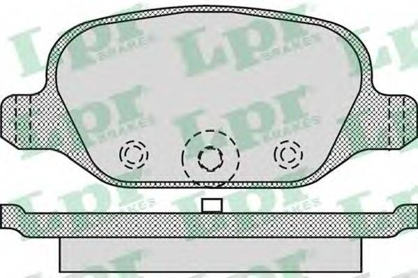 Комплект гальмівних колодок, дискове гальмо LPR 05P1265
