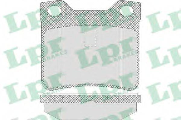 LPR 05P622 Комплект гальмівних колодок, дискове гальмо