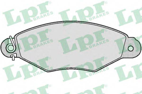 Комплект гальмівних колодок, дискове гальмо LPR 05P662