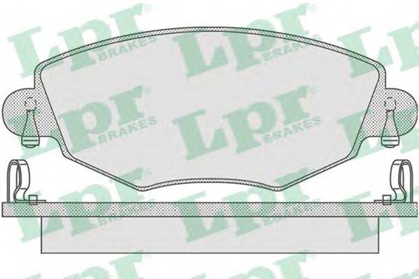 LPR 05P865 Комплект гальмівних колодок, дискове гальмо