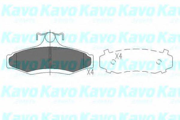 Тормозные колодки KAVO PARTS KBP-1006