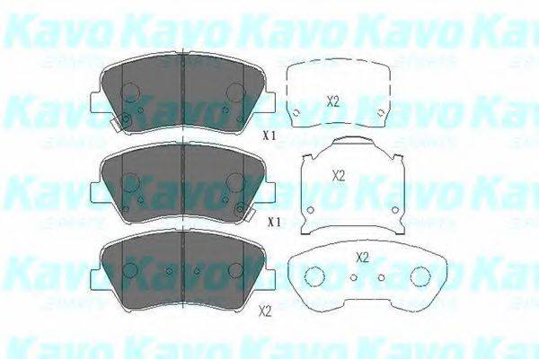 KAVO PARTS KBP3030 Комплект гальмівних колодок, дискове гальмо