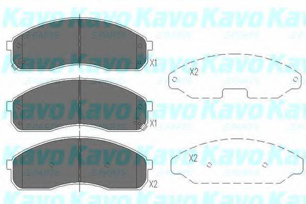 Тормозные колодки KAVO PARTS KBP-4012