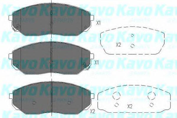 Тормозные колодки KAVO PARTS KBP-4014