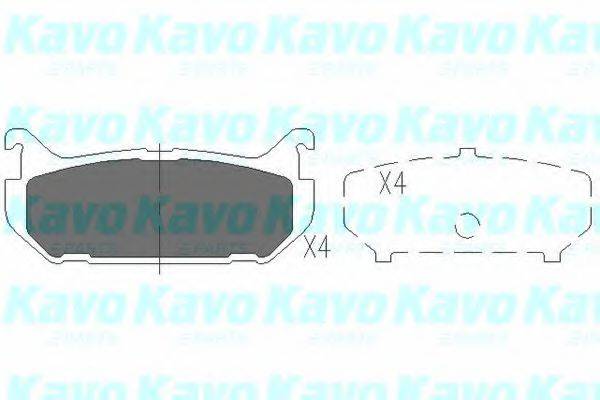 KAVO PARTS KBP4508 Комплект гальмівних колодок, дискове гальмо