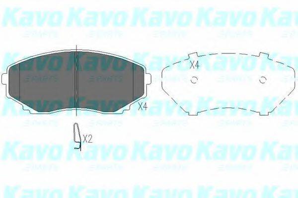 Тормозные колодки KAVO PARTS KBP-4530