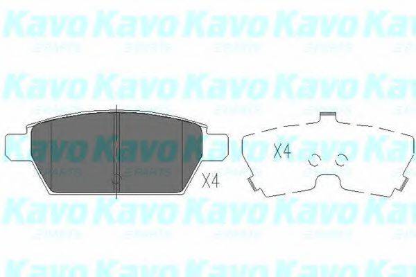 Комплект гальмівних колодок, дискове гальмо KAVO PARTS KBP-4554