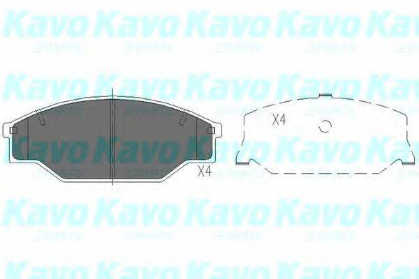 Тормозные колодки KAVO PARTS KBP-9001