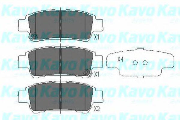 Тормозные колодки KAVO PARTS KBP-9014