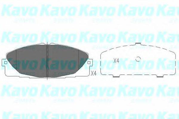 Тормозные колодки KAVO PARTS KBP-9089