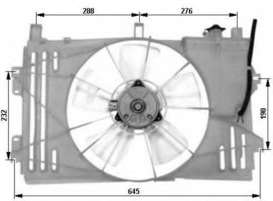 Вентилятор, охолодження двигуна NRF 47053