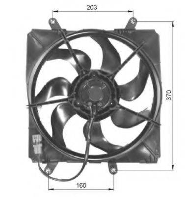 Вентилятор системы охлаждения двигателя NRF 47054
