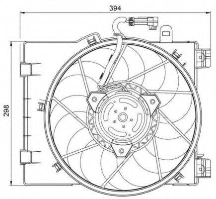 Вентилятор системы охлаждения двигателя NRF 47063
