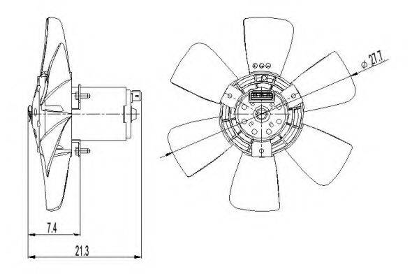 Вентилятор системы охлаждения двигателя NRF 47391