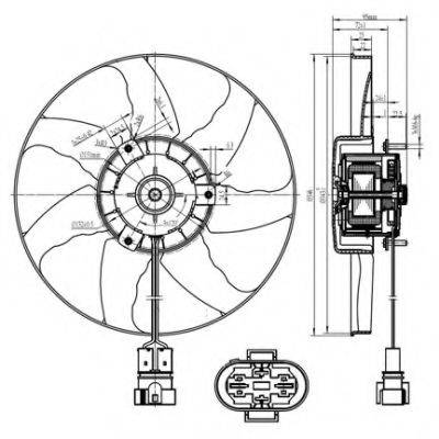 Вентилятор, охолодження двигуна NRF 47428