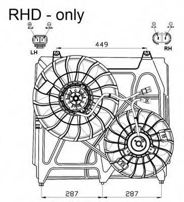 Вентилятор системы охлаждения двигателя NRF 47549
