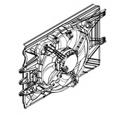 Вентилятор, охолодження двигуна NRF 47594