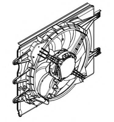 Вентилятор, охолодження двигуна NRF 47596