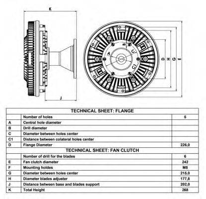 Сцепление вентилятора радиатора NRF 49015
