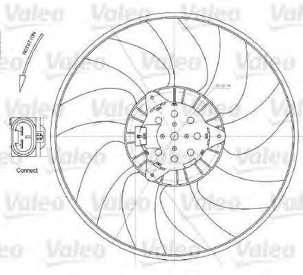 Вентилятор системы охлаждения двигателя VALEO 696028