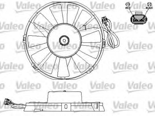 VALEO 696172 Электродвигатель вентилятора радиатора