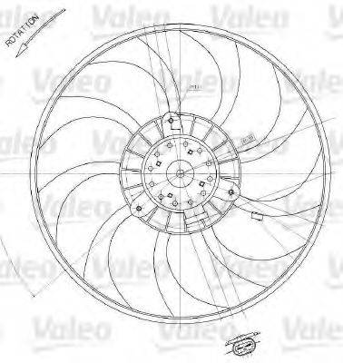 Вентилятор системы охлаждения двигателя VALEO 698412