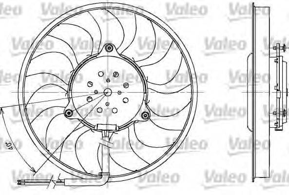 Вентилятор системы охлаждения двигателя VALEO 698611