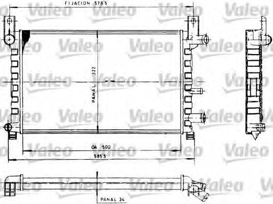 Радиатор охлаждения двигателя VALEO 730483