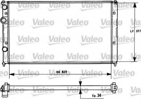 Радиатор охлаждения двигателя VALEO 731267