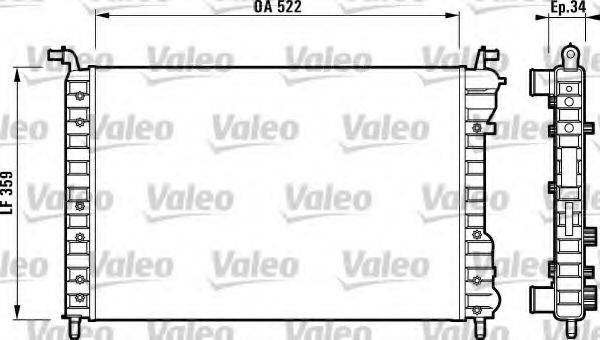 Радиатор охлаждения двигателя VALEO 732006