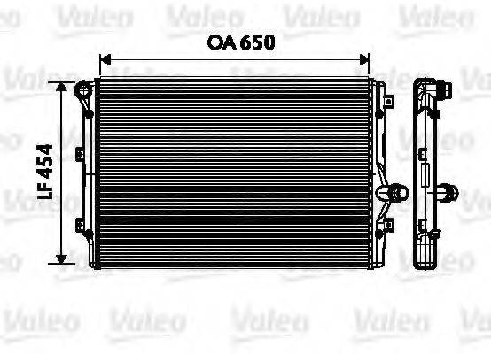 Радиатор охлаждения двигателя VALEO 734333
