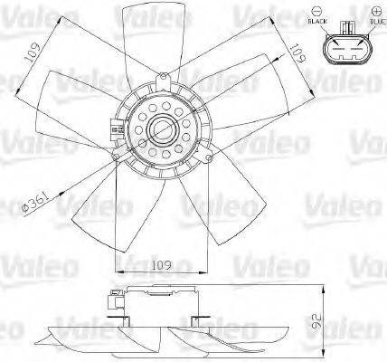 Вентилятор системы охлаждения двигателя VALEO 696279