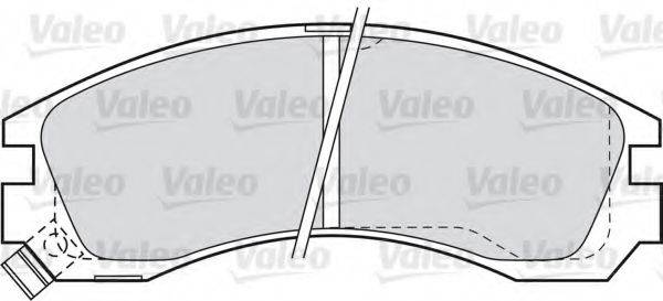 Комплект гальмівних колодок, дискове гальмо VALEO 598517
