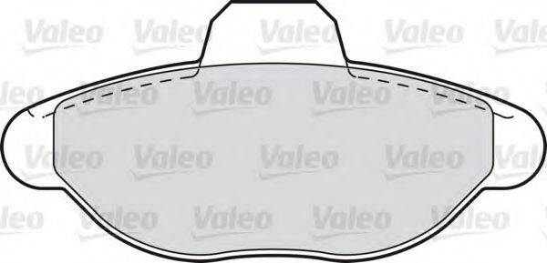 Комплект гальмівних колодок, дискове гальмо VALEO 598011