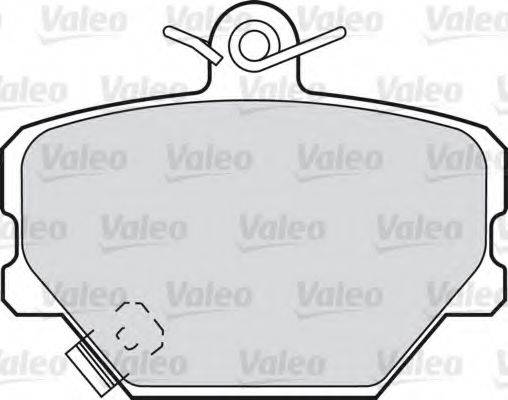 Комплект гальмівних колодок, дискове гальмо VALEO 598329