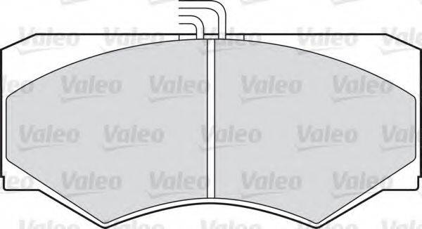 Комплект гальмівних колодок, дискове гальмо VALEO 598613
