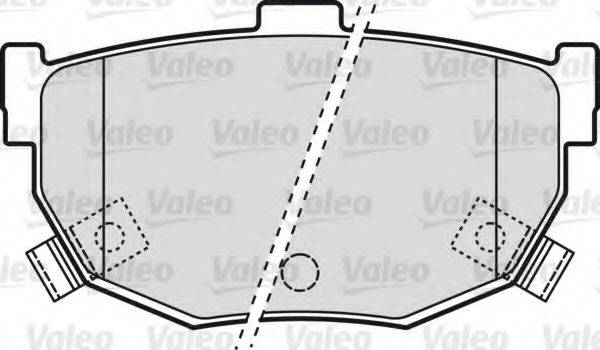 Комплект гальмівних колодок, дискове гальмо VALEO 598817