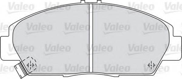 Комплект гальмівних колодок, дискове гальмо VALEO 598494