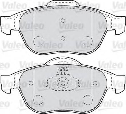 Комплект гальмівних колодок, дискове гальмо VALEO 598993