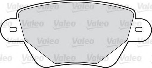 Комплект гальмівних колодок, дискове гальмо VALEO 598527