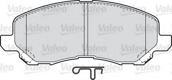 Комплект гальмівних колодок, дискове гальмо VALEO 598886