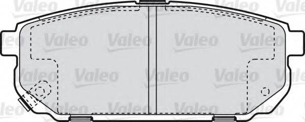 Комплект гальмівних колодок, дискове гальмо VALEO 598823