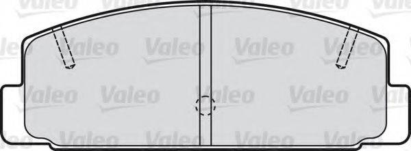 Комплект гальмівних колодок, дискове гальмо VALEO 598780