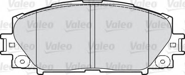 Комплект гальмівних колодок, дискове гальмо VALEO 598896