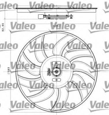 Вентилятор системы охлаждения двигателя VALEO 696350