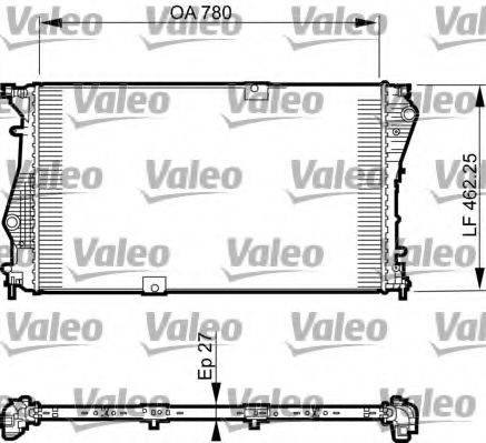 Радиатор охлаждения двигателя VALEO 735599