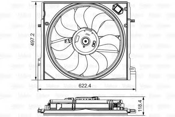 Вентилятор системы охлаждения двигателя VALEO 698582