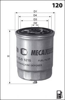 Паливний фільтр MECAFILTER ELG5527