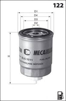 Топливный фильтр MECAFILTER ELG5535